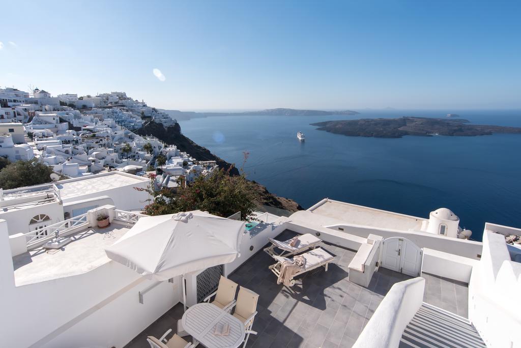 Karpimo Horizon - Caldera View With Private Hot Tub Villa Firostefani Exteriör bild