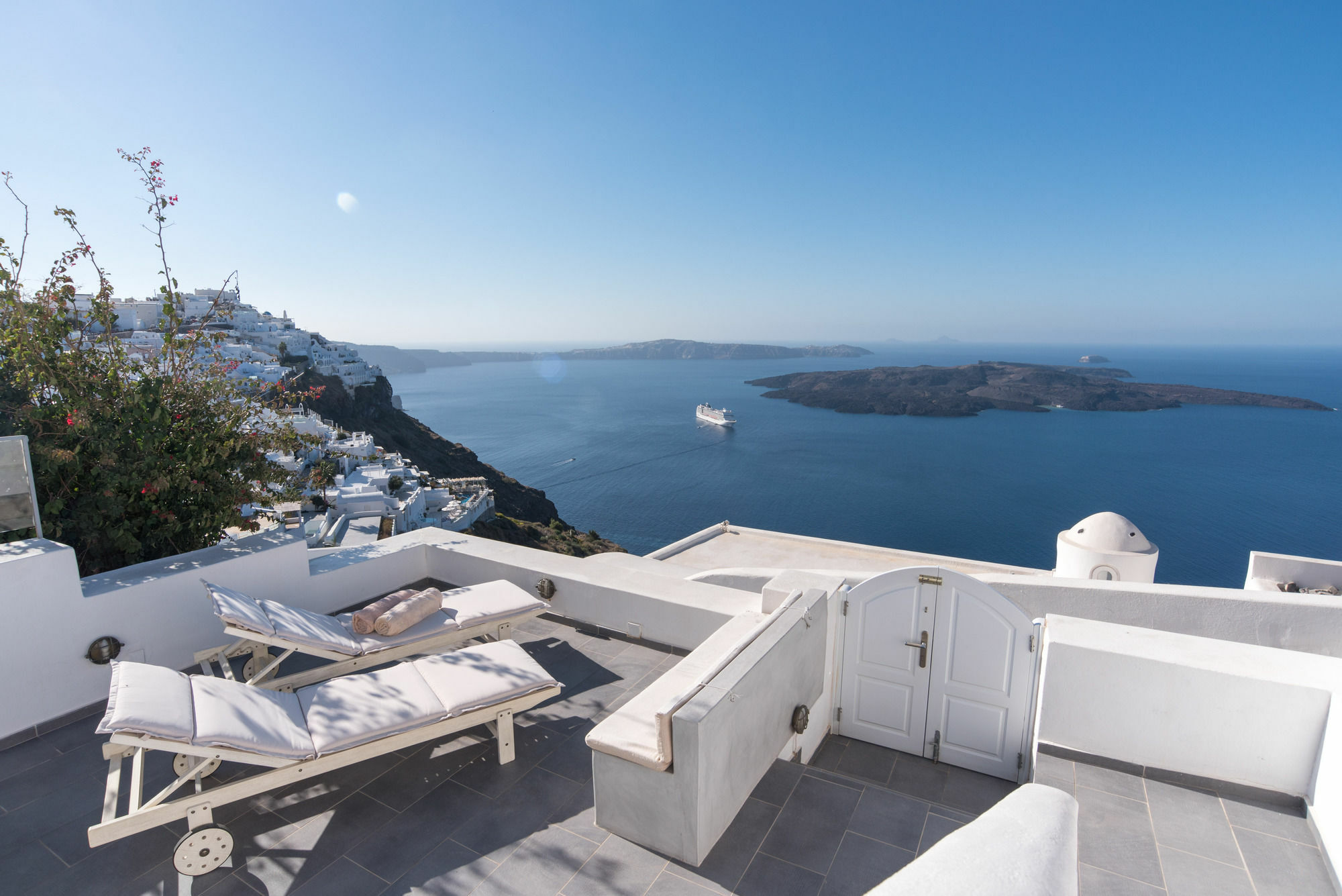 Karpimo Horizon - Caldera View With Private Hot Tub Villa Firostefani Exteriör bild